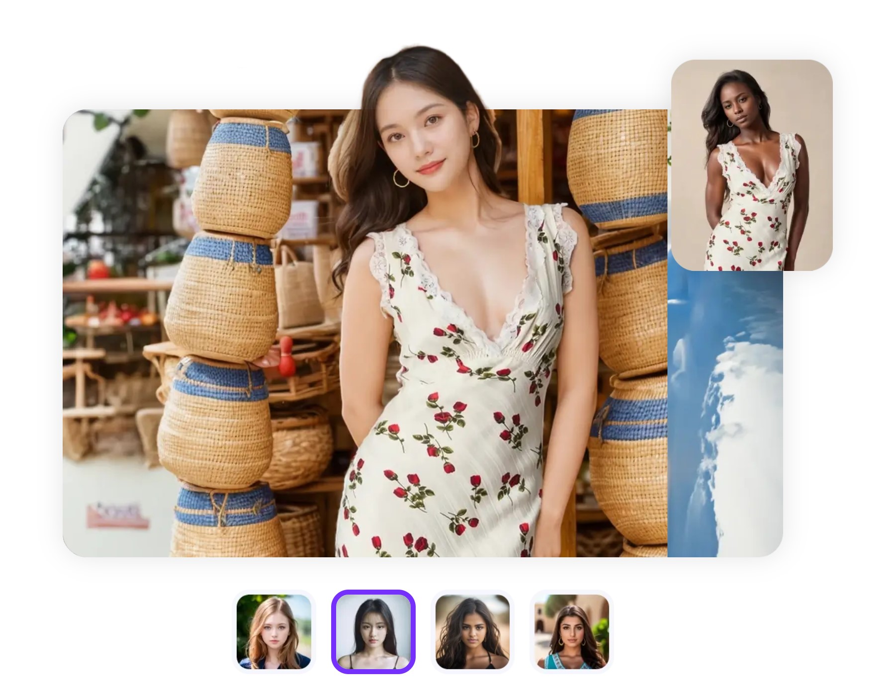 Tính năng chụp ảnh mô hình AI của Weshop AI
