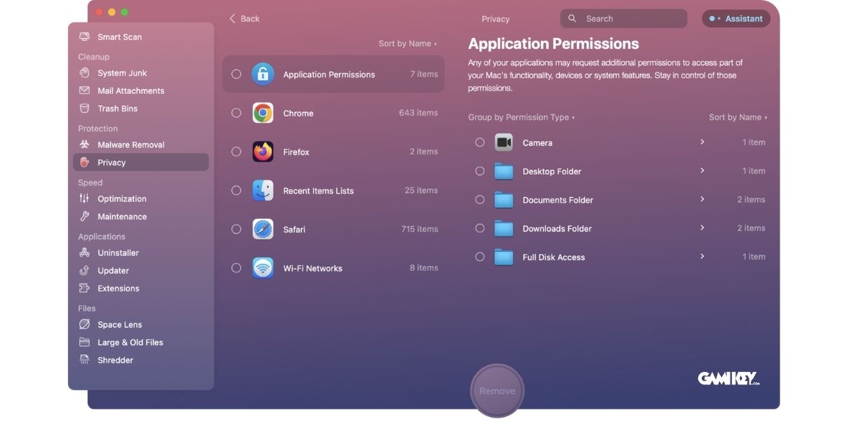 Bảo vệ quyền riêng tư của CleanMyMac X