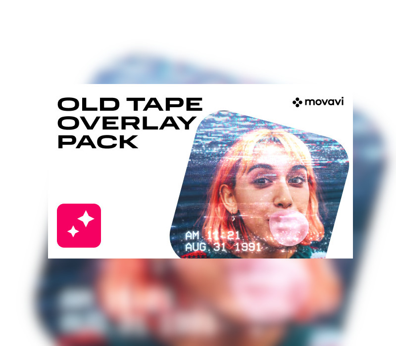 CD Key Movavi Video Editor 2023 — Gói Hiệu Ứng Băng Từ Cũ Old Tape Overlay Pack DLC Steam
