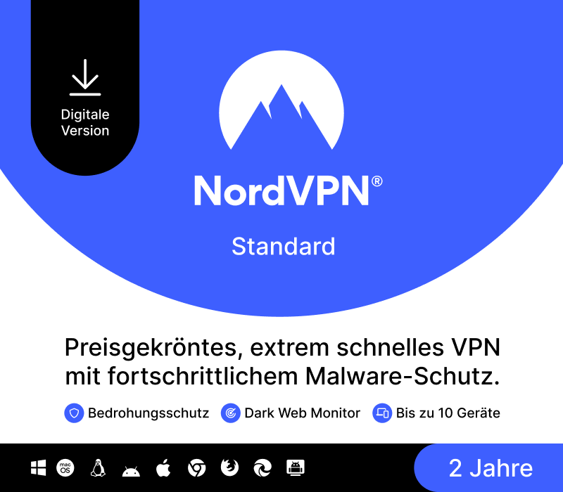 Key Kích Hoạt NordVPN Standard DE (2 Năm / 10 Thiết Bị)